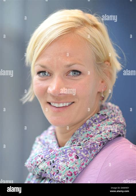 FIFA soccer referee Bibiana Steinhaus smiles in Hanover, Germany, 16 June 2011. Photo: Jochen ...