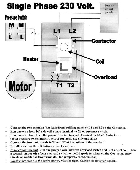 Air Compressor Wiring Diagram 3 Phase