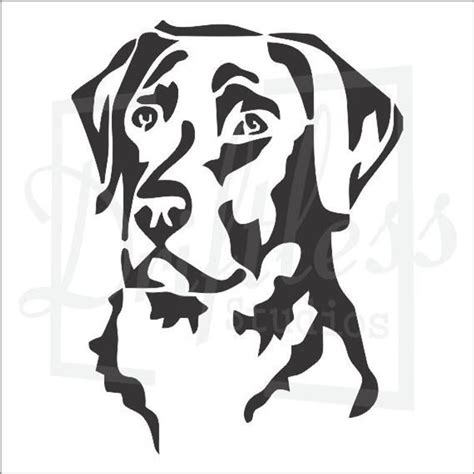 Labrador Retriever Stencil Black Lab Stencil Dog Stencil | Etsy | Dog stencil, Labrador ...