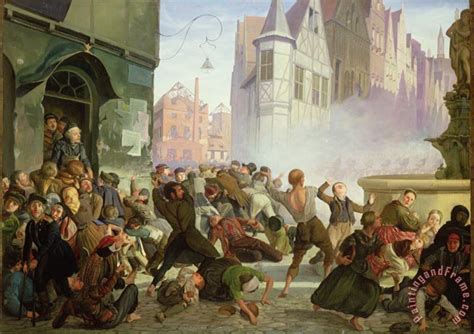 Philip Hoyoll The Riot painting - The Riot print for sale