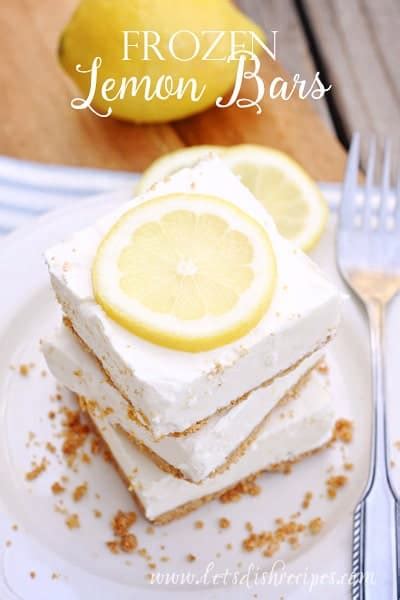 Frozen Lemon Bars — Let's Dish Recipes