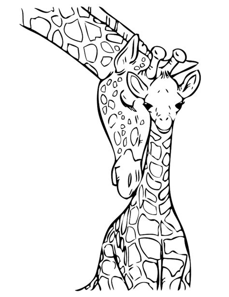 Print & Download - Giraffe Coloring Pages for Kids to Have Fun