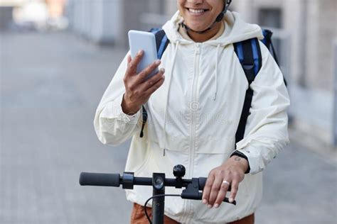 Food Delivery Worker in City Stock Image - Image of work, bicycle: 259889097