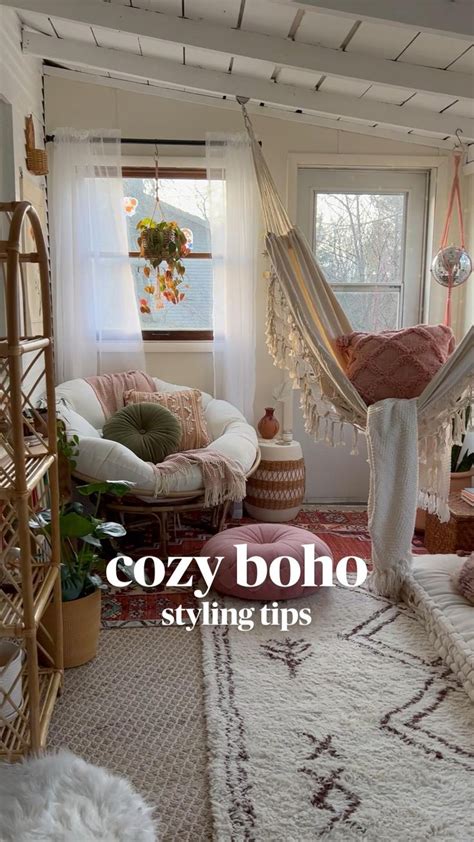 cozy boho home decor styling tips 💗 | Cozy room decor, Redecorate ...