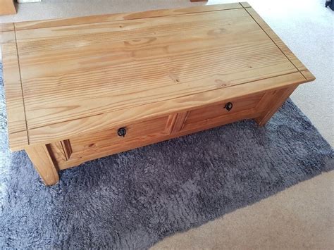 Solid Pine Coffee Table with two drawers | in Plymouth, Devon | Gumtree