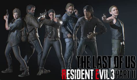 This mod brings the main cast of The Last of Us Part 2 to Resident Evil 3 Remake