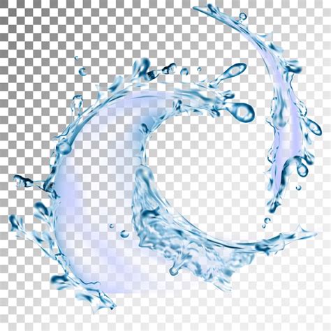 Premium Vector | A realistic splash of water