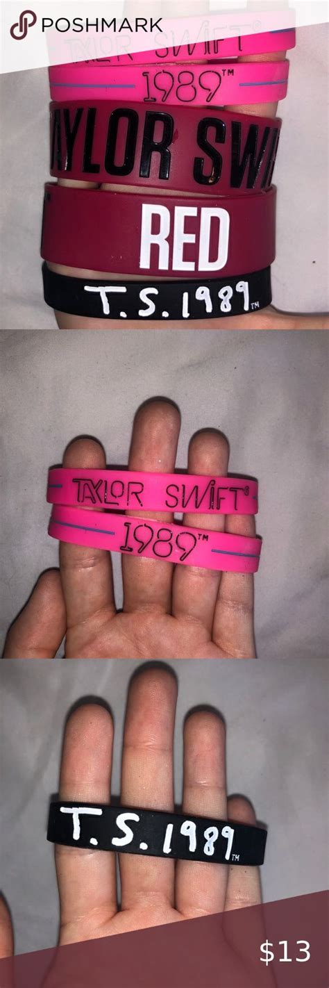 Taylor Swift Bracelet Bundle | Red bracelets, Taylor swift, Hot pink