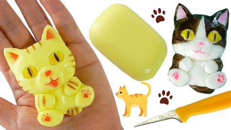 SOAP CARVING | CAT | Tutorial |Free Template | Stop Motion | Satisfying ...