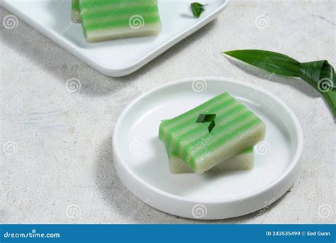 Kue lapis stock image. Image of layer, sweet, leaf, cuisine - 243535499