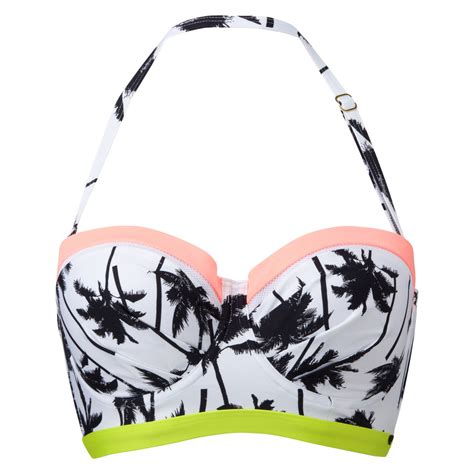 Lepel Swim Venice Beach Longline Bandeau Bikini Top - 156864BKW - PoinsettiaStyle.co.uk