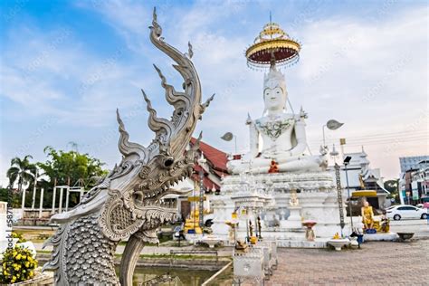 Lampang, Thailand - December, 18, 2022 : Wat Chiang Rai Temple. It is one of the landmarks of ...