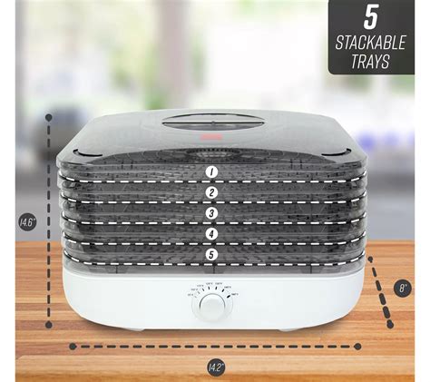 Ronco EZ Store Turbo 5-Tray Food Dehydrator - QVC.com