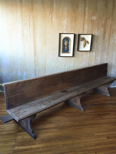 Italian Antique Church Pew- (SOLD) - Mercato Antiques - 1