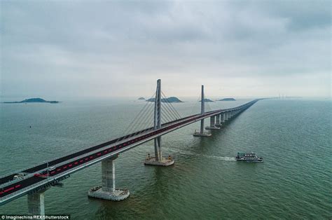 China set to unveil world's longest sea bridge