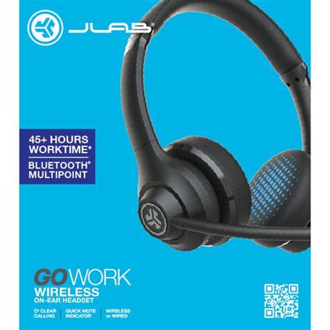 JLab Go Work Wireless On-Ear Headphones- Bluetooth – Electro Vision Inc