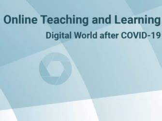 Online Teaching and Learning - Digital World after COVID-19 | ENLIVEN Project