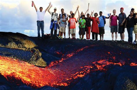 Hot Lava Hike to See Lava Volcano Tour Big Island Volcano, Hawaii Volcano, Big Island Hawaii ...
