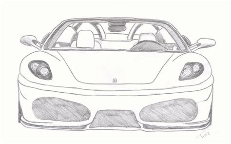 How To Draw A Car Ferrari