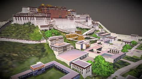 Potala Palace in Lhasa Tibet - 3D model by Hong Nguyen (@hongnguyen044) [1893cef] - Sketchfab