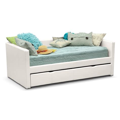 Carey White Twin Daybed with Trundle | Value City Furniture