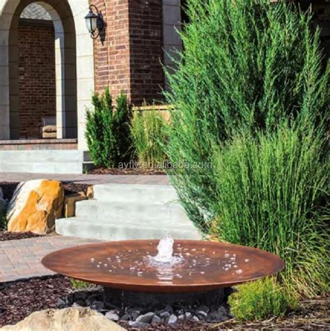 120cm Corten Steel Water Bowl Water Feature - Buy Corten Steel Water ...