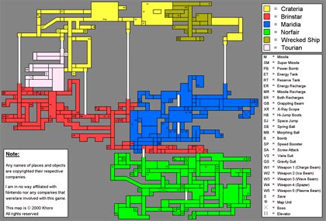 Super Metroid World Map