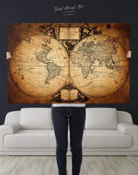 Vintage World Map Art