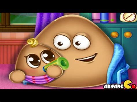 Pou Has a Baby Funny Pou Baby Caring Games - YouTube