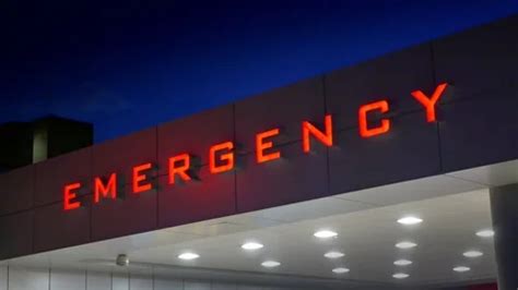 Emergency Hospital Sign, Red Sign, Ambul... | Stock Video | Pond5