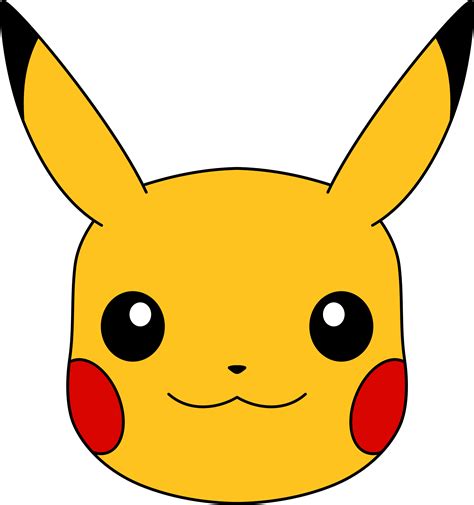 Pikachu Face Printable
