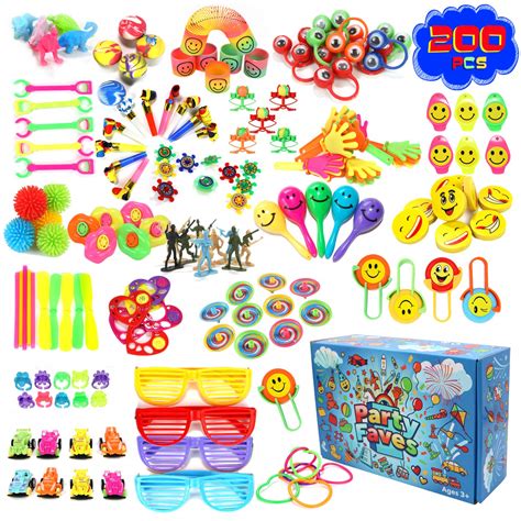 Buy 200PC Party Favors for Kids Goodie Bags Birthday Carnival Prizes Classroom Pinata Stuffers ...