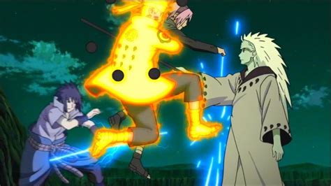 Naruto and Sasuke vs Madara Uchiha - Naruto Sasuke Gets Sage Of Six Paths Power