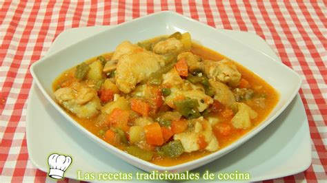 Guiso de pechuga de pollo con verduras - Recetas de cocina con sabor tradicional