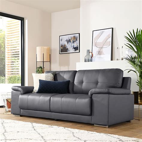 Kansas Grey 3 Seater Sofa | Furniture And Choice