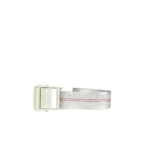 Luxury belt - Off-White white belt with logo