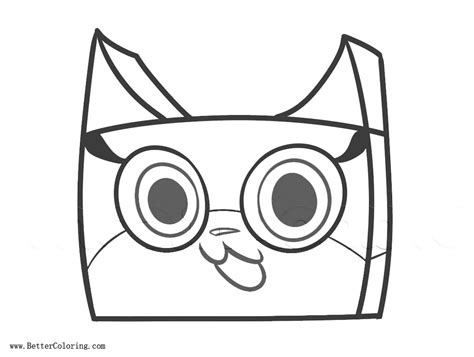 UniKitty Coloring Pages Easy Drawing - Free Printable Coloring Pages