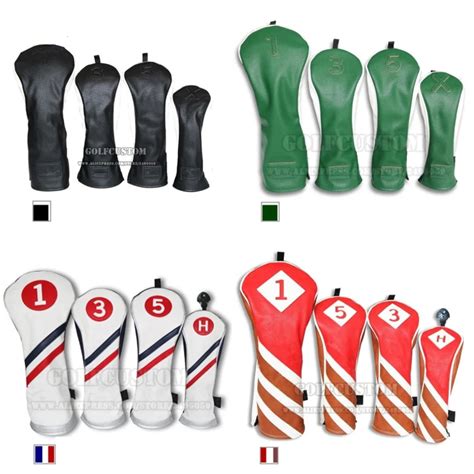 2016 NEW style Golf Wood Head Covers Headcover Driver FW Rescue Hybrid ...