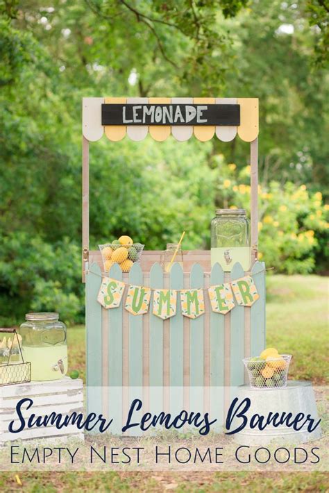 Summer Banner, Lemon Banner, Lemon Party Decor, Lemonade Party Banner ...