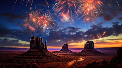 Premium AI Image | Spectacular fireworks display on New Year's Day