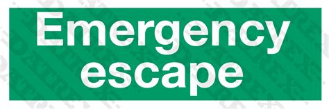 IMO LIFESAVING SIGNS Emergency escape - Datrex