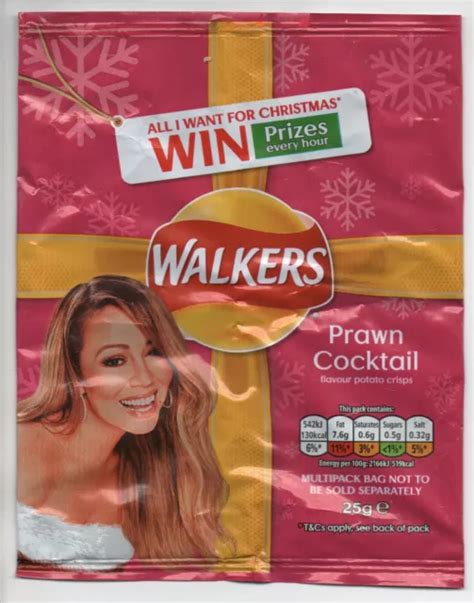 MARIAH CAREY PRAWN Cocktail Walkers Empty Crisp packet 14 March 2020 £2 ...