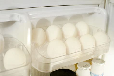Free Stock Photo 8439 Tray of eggs in a refrigerator door | freeimageslive