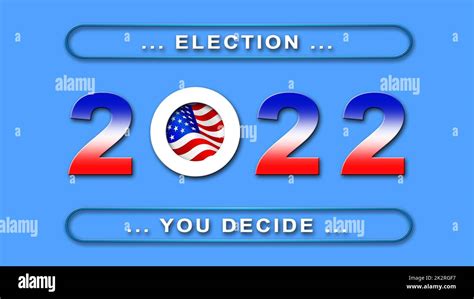 Election day 2022 in united states - poster for Election voting on blue ...