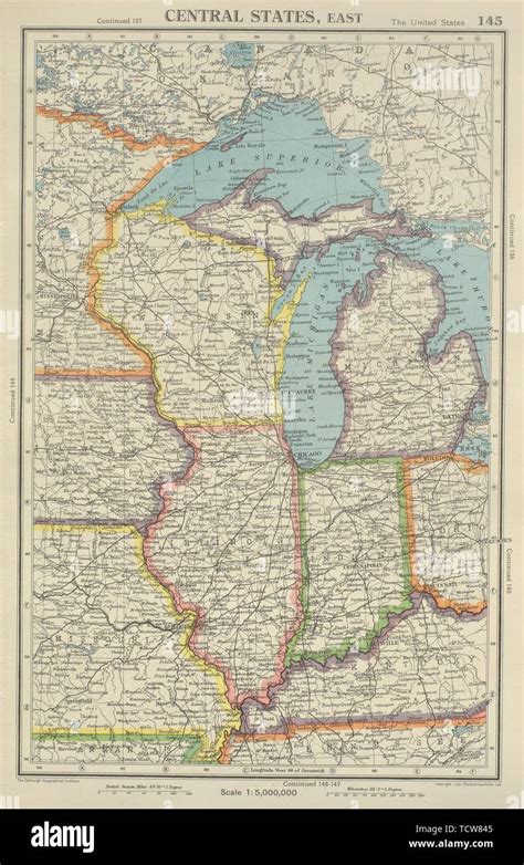 MIDWEST USA. WI Michigan Illinois Indiana. Great Lakes. BARTHOLOMEW ...