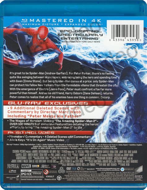 The Amazing Spider-Man 2 (Blu-ray/DVD/UltraViolet Combo Pack) (Blu-Ray ...