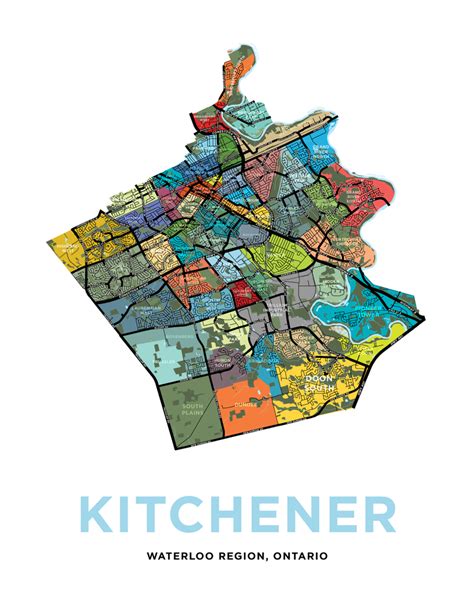 Kitchener - Full City Map Print – Jelly Brothers