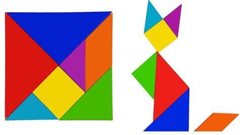 Learning Animals With Tangram Puzzle for Kids - Fun Easy Learning - YouTube