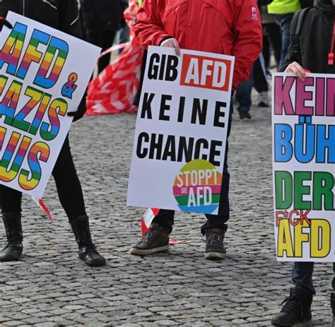 Über 250 Menschen demonstrieren gegen AfD-Wahlversammlung - WELT