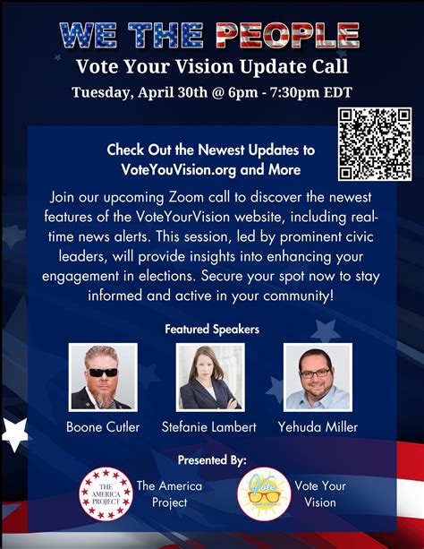 We The People Zoom Call – VoteYourVision News w/ Special Guests April 30th @6pm EDT – The ...